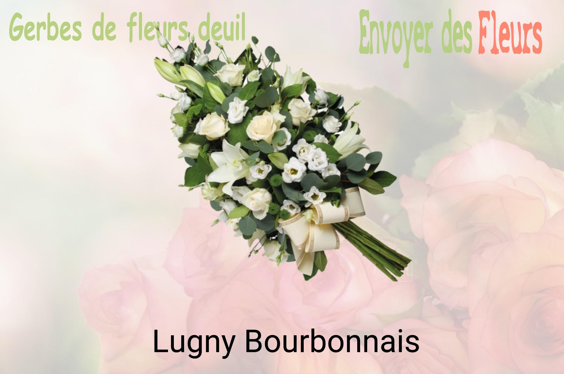 Gerbe de fleurs de deuil livrée à Lugny-Bourbonnais